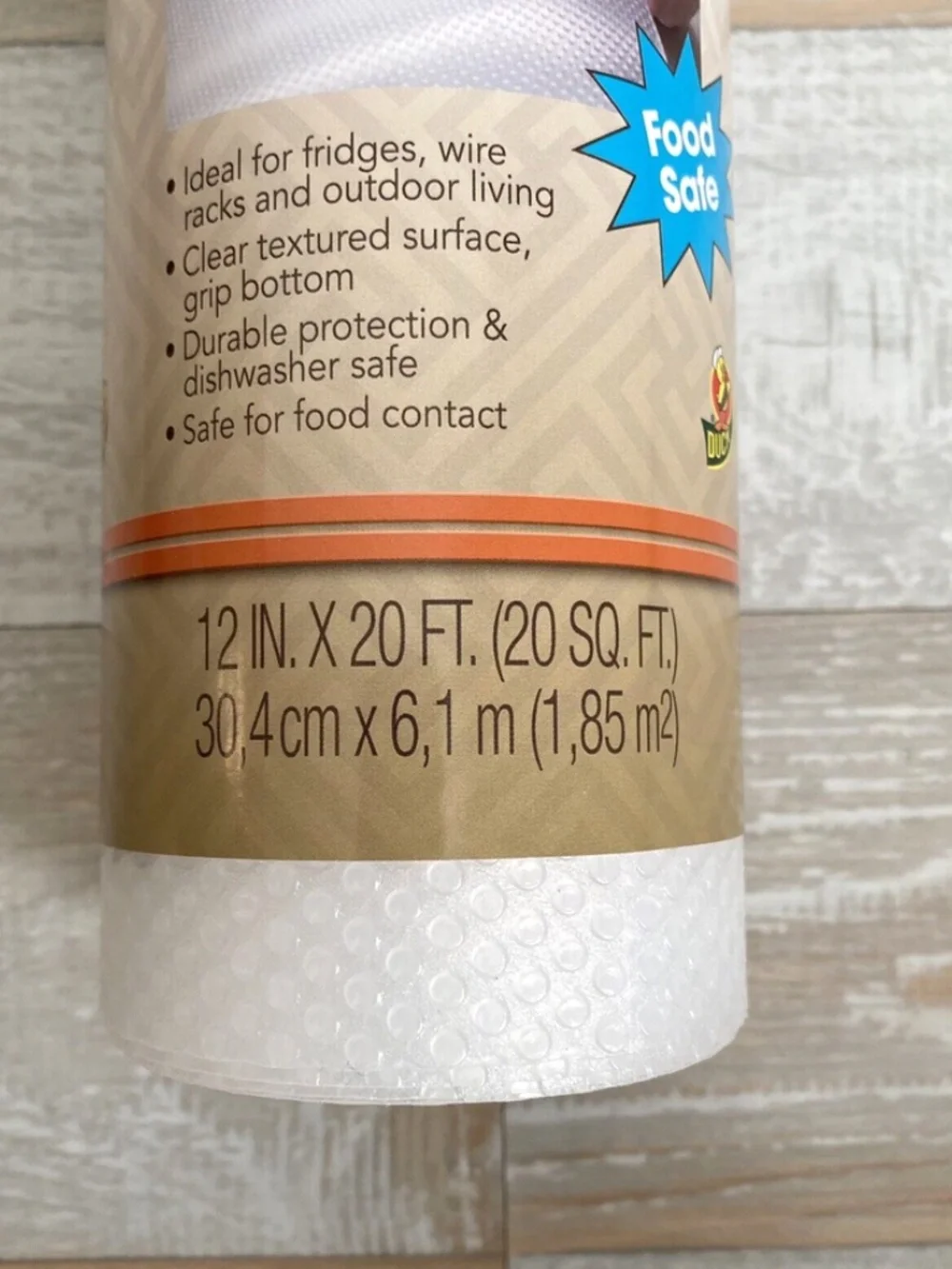 Duck Brand Easy Liner Shelf Liner Clear Classic Non-Adhesive Grip 12 in x 20 ft